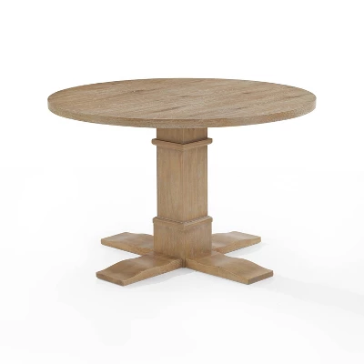 Joanna Round Dining Table Rustic Brown - Crosley 1 Joanna Round Dining Table Rustic Brown - Crosley