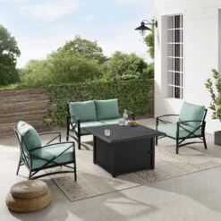 Kaplan 4pc Outdoor Conversation Set With Dante Fire Table - Mist - Crosley 18 Kaplan 4pc Outdoor Conversation Set With Dante Fire Table - Mist - Crosley -Cheap Crosley Store GUEST f27f4a25 8a54 4a5a 95ff 5e2109529db0