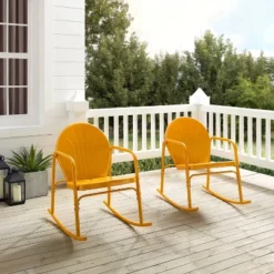 Griffith 2pc Outdoor Metal Rocking Chair Set - Crosley -Cheap Crosley Store GUEST f38c2872 4d34 4965 839a 95f22b0069b5