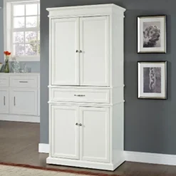 Parsons Pantry Storage Wood/White - Crosley -Cheap Crosley Store GUEST f4349381 5a8e 47b8 a408 f593ccf6cce0