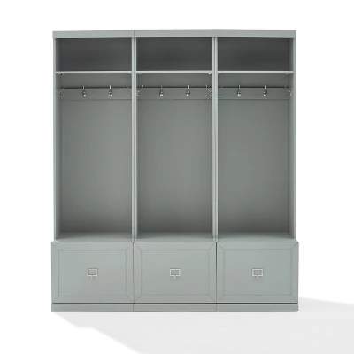 3pc Harper Entryway Set With 3 Hall Trees Gray - Crosley 6 3pc Harper Entryway Set With 3 Hall Trees Gray - Crosley - Image 6