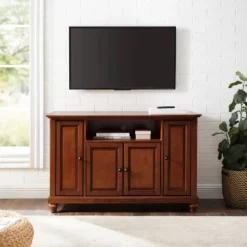 Cambridge Full Size TV Stand For TVs Up To 48" Dark Brown - Crosley -Cheap Crosley Store GUEST f7dd3647 fd5e 4e67 90bc 1bd4cb608fc8