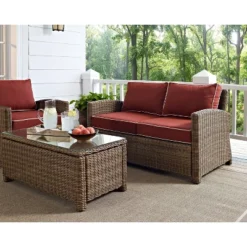 Bradenton Outdoor Wicker Loveseat - Crosley -Cheap Crosley Store GUEST f7fee3e3 5a4f 4e06 b487 735845cd59c9