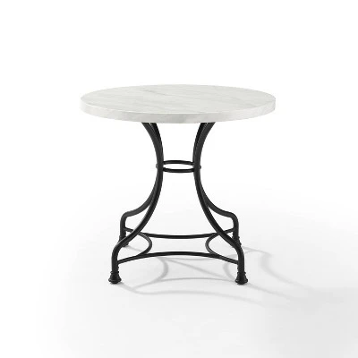 32" Madeleine Round Dining Table Matte Black - Crosley 1 32" Madeleine Round Dining Table Matte Black - Crosley