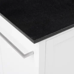 Soren Granite Top Kitchen Island/Cart Black/White - Crosley -Cheap Crosley Store GUEST f8d2caeb 27d1 44c9 9f92 d535fbb8e7b4