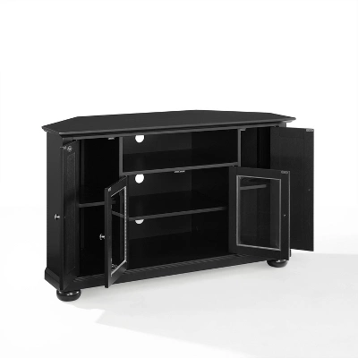 Alexandria Corner TV Stand For TVs Up To 48" Black - Crosley 2 Alexandria Corner TV Stand For TVs Up To 48" Black - Crosley - Image 2