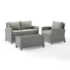 3pc Bradenton Outdoor Steel Conversation Set Gray - Crosley 11 3pc Bradenton Outdoor Steel Conversation Set Gray - Crosley -Cheap Crosley Store GUEST f9f12402 7de9 4344 a498 8313c3e96d0e