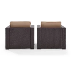 Biscayne 2pc Outdoor Wicker Chairs - Mocha - Crosley -Cheap Crosley Store GUEST f9ffd35c da48 41aa 8749 5adb33f9eedb