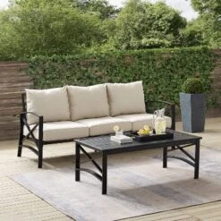 Kaplan 2pc Outdoor Sofa Set - Oatmeal - Crosley 13 Kaplan 2pc Outdoor Sofa Set - Oatmeal - Crosley -Cheap Crosley Store GUEST fb015e97 cab3 49e5 b573 e2324e022311