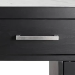 Audrey Faux Marble Top Kitchen Island Black - Crosley -Cheap Crosley Store GUEST fba227ed 92e5 489b 8ae7 a6c10995d08f