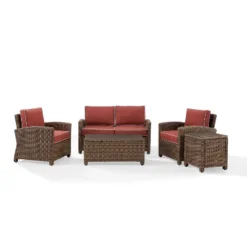 Bradenton 5pc Outdoor Wicker Conversation Set - Crosley -Cheap Crosley Store GUEST fc257109 1ff0 4711 8683 5fe2aeebe664