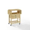 Bristol Double Drop Leaf Kitchen Cart Natural - Crosley