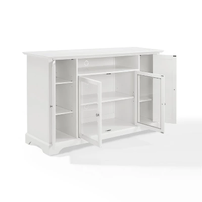 Campbell TV Stand For TVs Up To 60" White - Crosley 2 Campbell TV Stand For TVs Up To 60" White - Crosley - Image 2