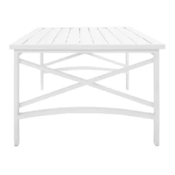Kaplan Wicker Coffee Table - White - Crosley