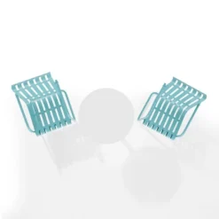 Gracie 3pc Outdoor Metal Bistro Set With Table & 2 Armchairs - Crosley -Cheap Crosley Store GUEST fcd86182 8f6b 44d3 973a 7b3607f50157