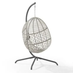 Lorelei Indoor/Outdoor Wicker Hanging Egg Chair - Gray/Light Gray - Crosley 18 Lorelei Indoor/Outdoor Wicker Hanging Egg Chair - Gray/Light Gray - Crosley -Cheap Crosley Store GUEST fd66561b 2ceb 44e7 860d 99e878af5d4d