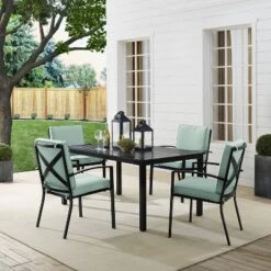 Kaplan 5pc Outdoor Dining Set With Arm Chairs Mist/Oil Rubbed Bronze - Crosley -Cheap Crosley Store GUEST feb7bfce 6491 4a77 849a e17d2d1dbee3